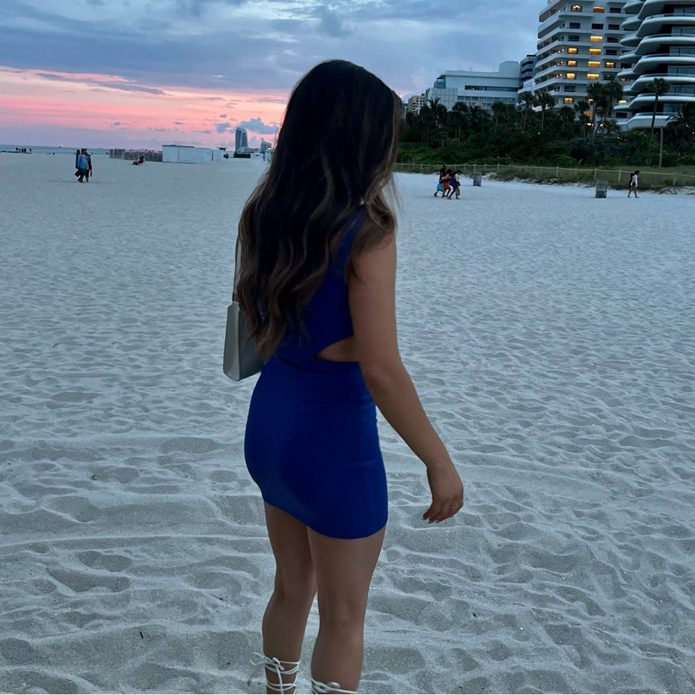 🌸 Blue Zara Dress with Cut Outs🌸